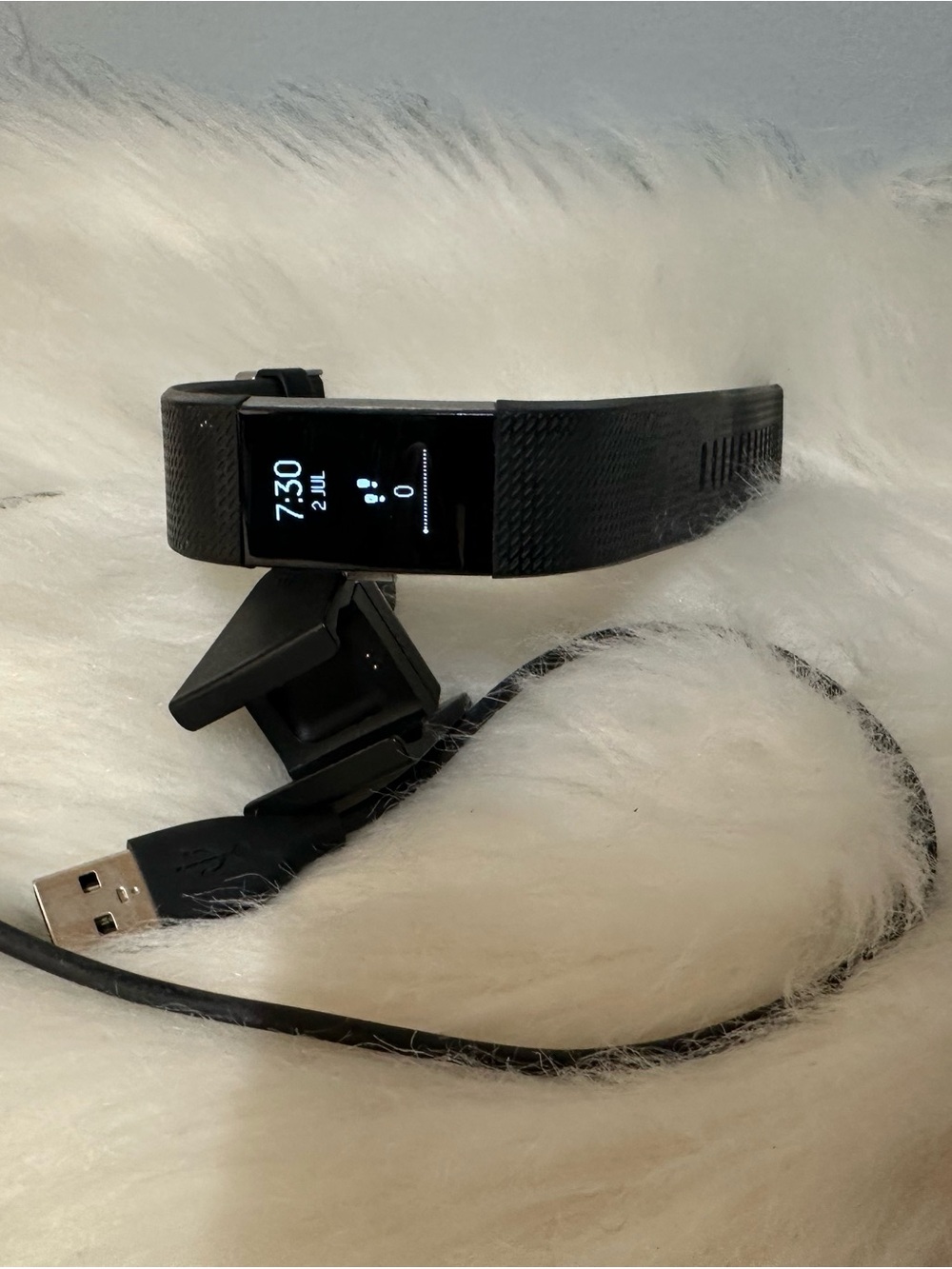 fitbit Black Activity Tracker with USB Charger